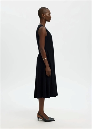 Luisa regular sl linen blend kjole Sort Selected Femme 